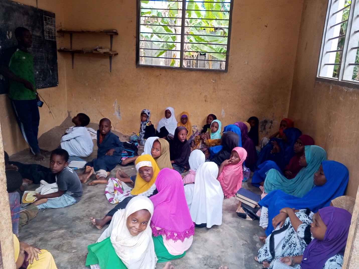 Enumerator capturing responses on a tablet