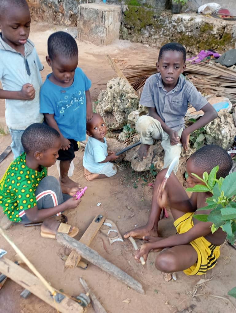 Zanzibar coastal community setting